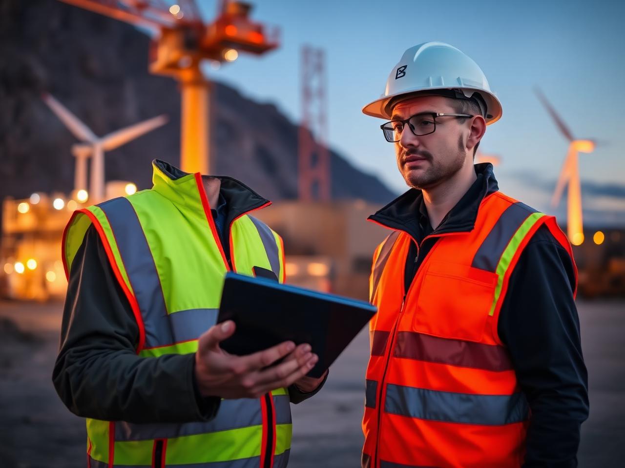 Osmond engineers at project site